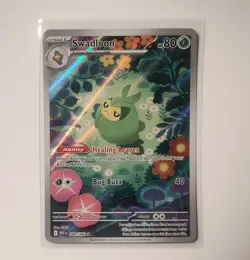 2025 Swadloon - 88/86 - en White Flare - Pokemon TCG Illustration Rare NM Card - Image 1