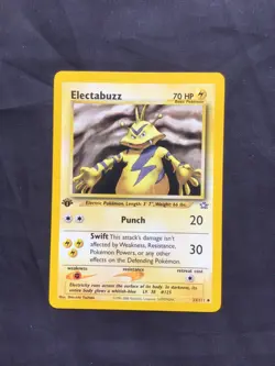 Pokemon Cards: Neo Genesis 1st Edition Uncommon: Electabuzz 33/111 - Image 1