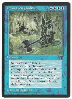 ►Magic-Style◄ MTG - Invoke "Prejudice" - Legends Italian - EX - Image 1