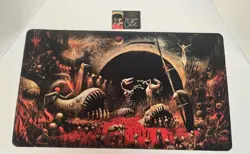 Magic the Gathering Seb McKinnon Damnation Playmat Autograph COA Rare 811/4600 - Image 1