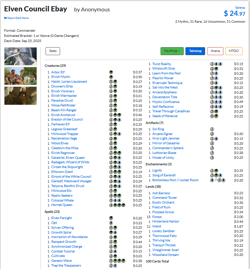 Elven Council Galadriel Modified Precon MTG EDH Commander Elf Deck Read Desc - Image 4