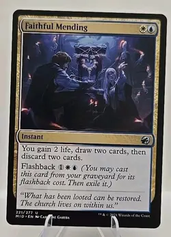 Faithful Mending MTG Innistrad: Midnight Hunt Regular - Image 1