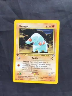 Pokemon Cards: Neo Genesis 1st Edition Uncommon: Phanpy 43/111 - Image 1