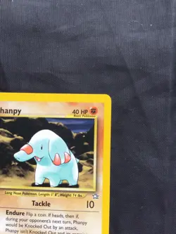 Pokemon Cards: Neo Genesis 1st Edition Uncommon: Phanpy 43/111 - Image 3