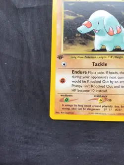 Pokemon Cards: Neo Genesis 1st Edition Uncommon: Phanpy 43/111 - Image 5