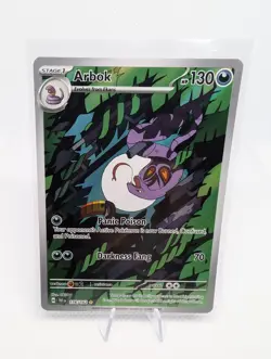 Pokemon TCG Arbok 176/162 Temporal Forces Illustration Rare - Image 1
