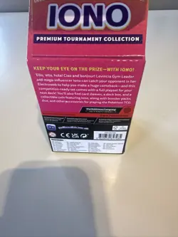 Pokemon TCG Iono Premium Tournament Collection Box, Factory Sealed, Cards Coin - Image 3