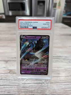 2021 Pokemon Sword & Shield Battle Styles #063 NECROZMA V Full Art PSA 10 - Image 1