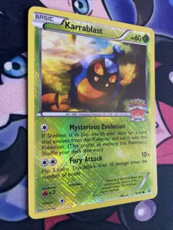 Pokemon TCG Karrablast 8/101 Championship Series Promo Noble Victories Lp - Image 2