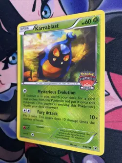 Pokemon TCG Karrablast 8/101 Championship Series Promo Noble Victories Lp - Image 3
