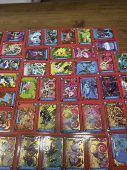 POKEMON POKEDEX 2 2022 Sticker Gold Star Foil Master Set 27 - Image 3