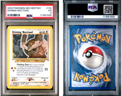 PSA VG 3 2002 POKEMON TCG NEO DESTINY #110 SHINING NOCTOWL - Image 1