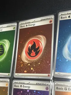 Pokemon TCG 151 Cosmo Holo Energy Full Set Of 8 - Image 3