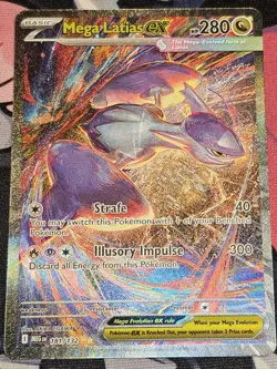 Mega Latias EX SIR 181/132 English Mega Evolution Base Pokemon TCG NM - Image 3