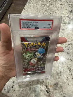 PSA 9 2023 POKEMON SCARLET VIOLET BASE GRADED BOOSTER PACK - STARTER - Image 3