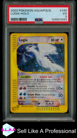 LUGIA-HOLO POKEMON AQUAPOLIS 2003 149 PSA 3 - Image 1