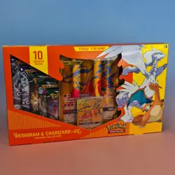 RESHIRAM & CHARIZARD GX PREMIUM COLLECTION POKEMON 2021 ENGLISCH - Image 1