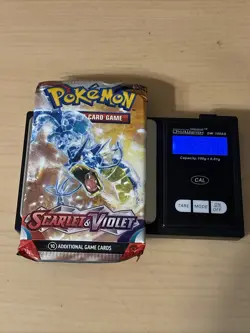 VERY HEAVY 23.06 Scarlet And Violet Base Pokemon TCG Booster Pack - Image 1