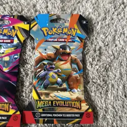 4x Pokemon TCG Mega Evolution Base Set Sleeved Packs BRAND NEW Art Set - Image 3