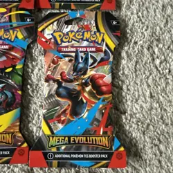 4x Pokemon TCG Mega Evolution Base Set Sleeved Packs BRAND NEW Art Set - Image 5