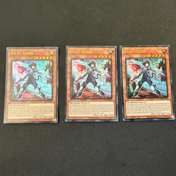 3x K9-17 Izuna JUSH-EN031 Justice Hunters 1st Edition Ultra Rare (UR) Yu-Gi-Oh! - Image 1
