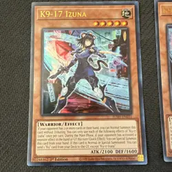 3x K9-17 Izuna JUSH-EN031 Justice Hunters 1st Edition Ultra Rare (UR) Yu-Gi-Oh! - Image 2