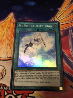 Yugioh - The Weather Cloudy Canvas (Super Rare) (1st Edition) - SPWA-EN038 (P) - Image 1