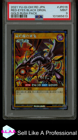 RED-EYES BLCK DRGN. GOLD RUSH PACK YU-GI-OH! JAP GOLD RUSH PACK 2021 JP016 PSA 9 - Image 1