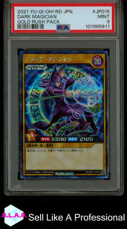 DARK MAGICIAN GOLD RUSH PACK YU-GI-OH! JAP GOLD RUSH PACK 2021 JP015 PSA 9 - Image 1