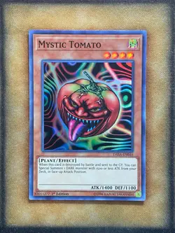 Yugioh Mystic Tomato DASA-EN046 Super Rare 1st Ed LP - Image 1