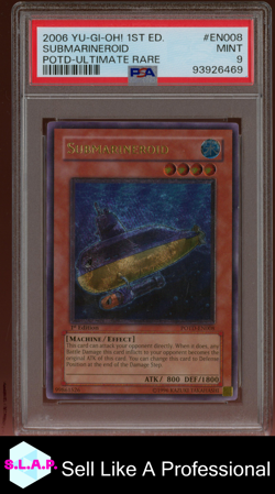 SUBMARINEROID YU-GI-OH! HOLO POWER OF THE DUELIST EN008 2006 EN PSA 9 - Image 1