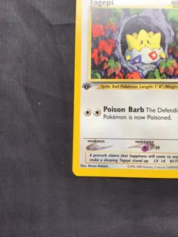 Pokemon Cards: Neo Genesis 1st Edition Uncommon: Togepi 51/111 - Image 5