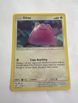 💥 Ditto 17/18 Detective Pikachu Special Set Ultra Rare Holo Pokemon Card - Image 1