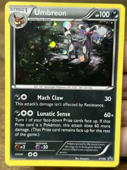 Pokemon TCG Umbreon Black Star Promo XY96 Cosmos Holo Promo Card - Image 3