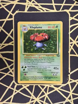 🔥 Vileplume 15/64 🔥 Original Holo Rare Jungle Set Pokemon Card WOTC TCG 1999 - Image 1