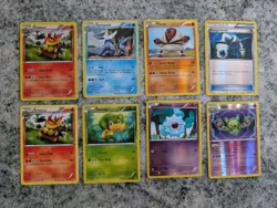 8 Card Lot Black And White Pokemon Includes Holos And Reverse Holos - Image 1