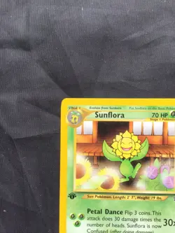 Pokemon Cards: Neo Genesis 1st Edition Uncommon: Sunflora 50/111 - Image 2