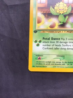 Pokemon Cards: Neo Genesis 1st Edition Uncommon: Sunflora 50/111 - Image 5