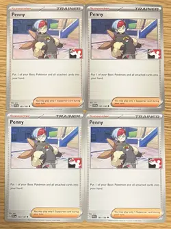 4x Penny 183/198 PLAYSET non-holo Play Stamp Prize Pack - NM Pokemon Card - Image 1