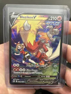 FOR KW ONLY ~ESP~ SPANISH Blaziken V TG14 Silver Tempest Pokemon Card (TLB) - Image 1