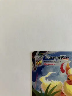 Flareon VMAX Single Strike Pokemon Card 320 HP Max Detonate Attack - Image 3