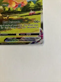 Flareon VMAX Single Strike Pokemon Card 320 HP Max Detonate Attack - Image 5