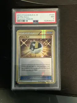 Ultra Ball 122/116 Plasma Freeze Holo 2013 Pokemon Card Secret Rare PSA 7 - Image 1