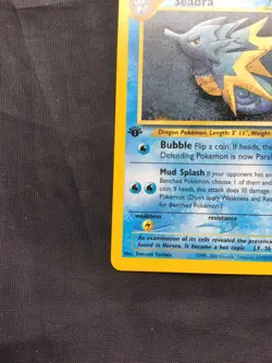 Pokemon Cards: Neo Genesis 1st Edition Uncommon: Seadra 48/111 - Image 5