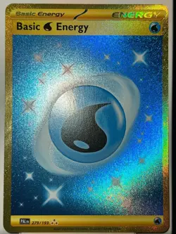 Basic Energy 279/193 SV Paldea Evolved Water Holo Gold art Pokemon Card AA6 NM1 - Image 2