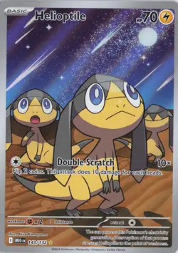 Helioptile 143/132 Illustration Rare Mega Evolutions Pokemon Card - Image 1