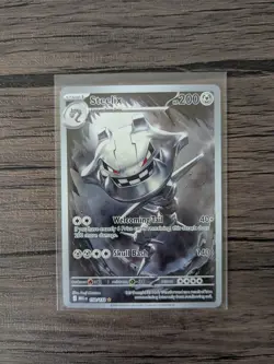 Steelix 150/132 MEG Mega Evolution Illustration Rare Near Mint Pokemon Card - Image 1