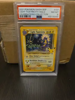 PSA 8 2021 Light Toxtricity SWSH137 SWSH Sword & Shield Promo Cards Holo NM-Mint - Image 1