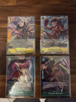 One Piece Card Game Illustration Box Vol 3 and 4 Sealed Promos Set - Image 1