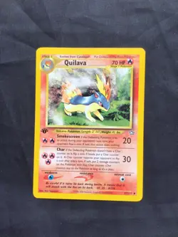 Pokemon Cards: Neo Genesis 1st Edition Uncommon: Quilava 47/111 - Image 1